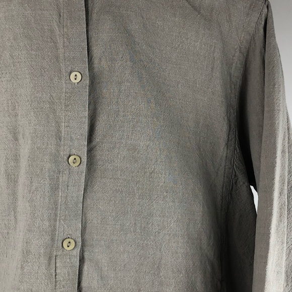Eileen Fisher Linen/Rayon Buttondown Jacket - M - Picture 4 of 7
